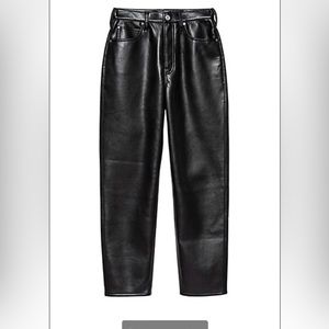 Le High N Tight Straight-Leg Recycled Leather Pants